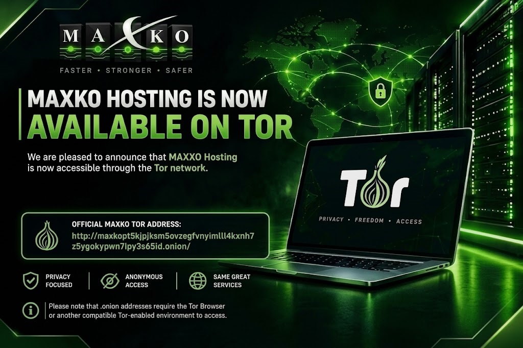 We are now Now Available on Tor