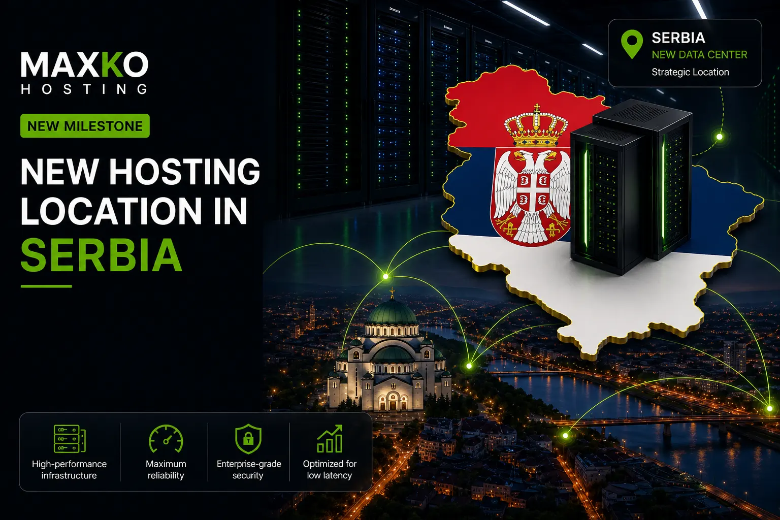 NEW HOSTING LOCATION IN SERBIA