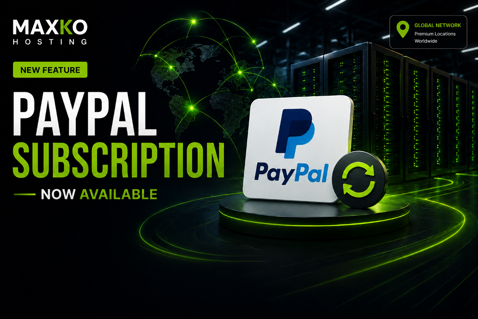 PayPal Subscription Now Available on MAXKO Hosting